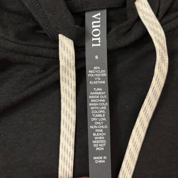 Vuori Halo Essential Hoodie in Black, Size Small - Picture 4 of 4